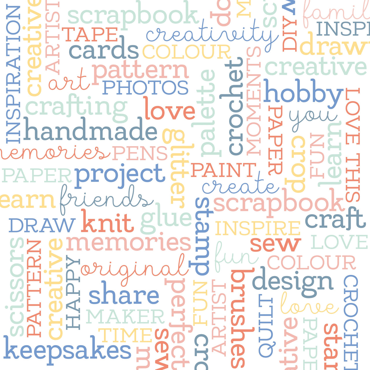 Kaisercraft Crafternoon Double-Sided Cardstock 12"X12" 10/Pkg - Crafty