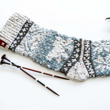 Polar Bear Stroll Knit Stocking