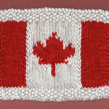 Canadian Flag Dishcloth