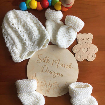 Margaret Matinee Jacket Baby Set Knitting Pattern birth-6 months approx