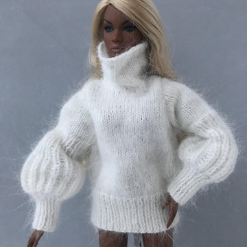 Puff Sleeve Sweater and had knitted flat