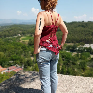 Granny square halter top