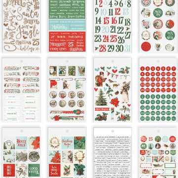 Simple Stories Country Christmas Mini Sticker Tablet 390/Pkg - 600387