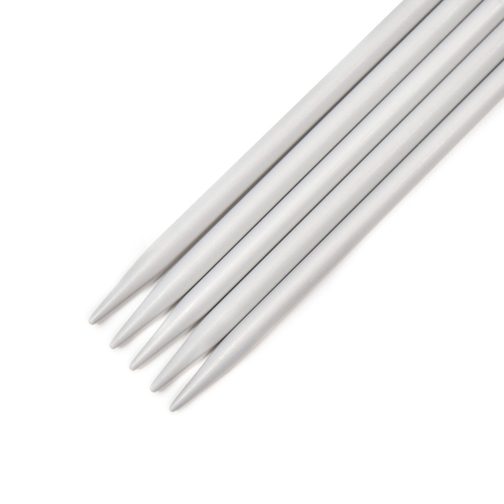KnitPro Basix Aluminium Double Point Needles 15cm (Set of 5)