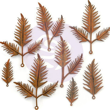 Prima Marketing Finnabair Mechanicals Metal Embellishments - Woodland Fern 8/Pkg