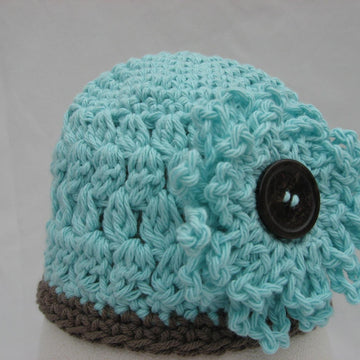 Openweave Puff Stitch Beanie