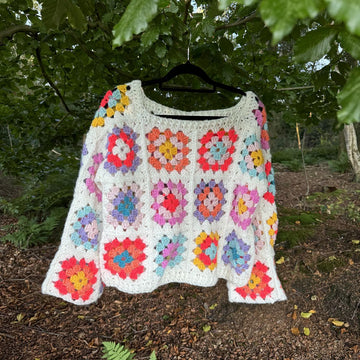 Granny Square Mohair sweater