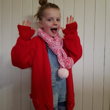 Candy Cane Crocheted Scarf