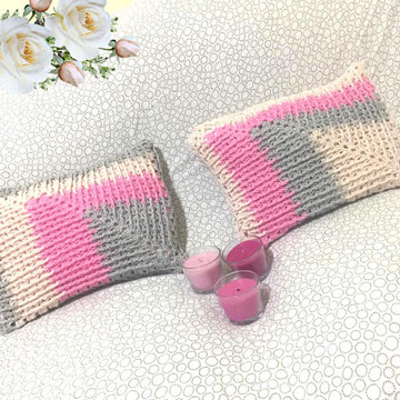Mosaic Mitered Granny Pillow