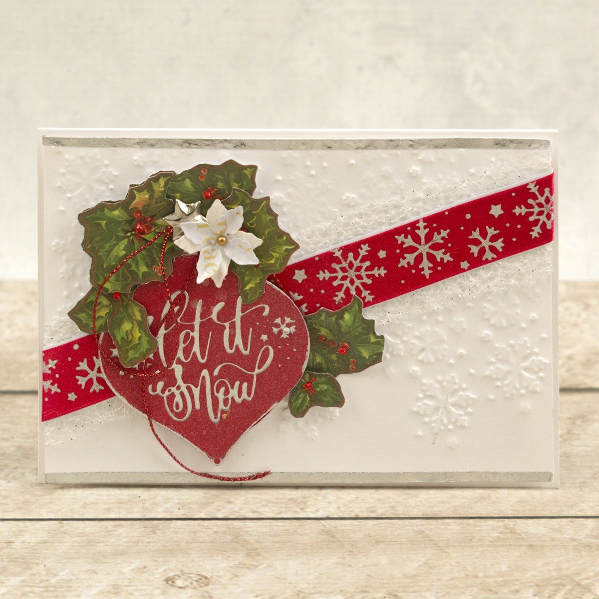 Artdeco Creations Naughty Or Nice Cut, Foil & Emboss Dies - Let It Snow 2.9"X2.3"