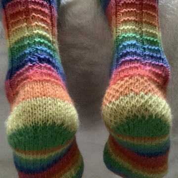 Ribby Rainbow Socks