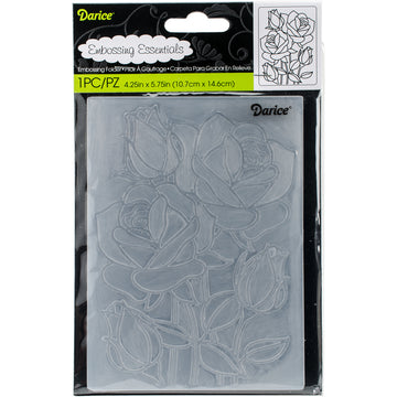 Darice Embossing Folder 4.25"X5.75" - Mosaic Rose
