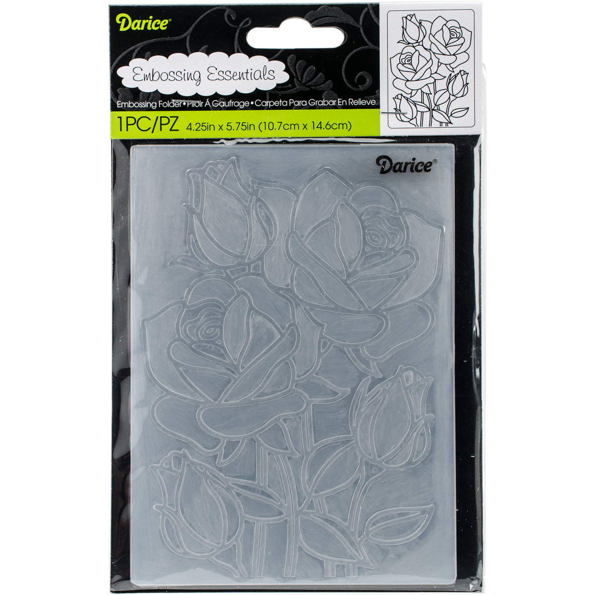 Darice Embossing Folder 4.25"X5.75" - Mosaic Rose
