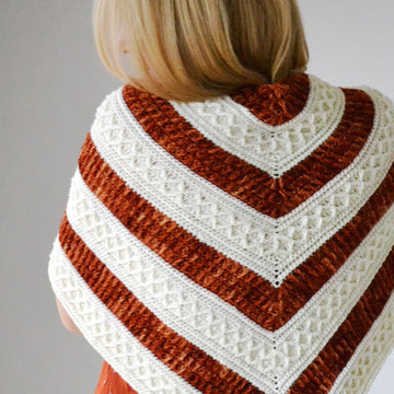 Mindfullness Shawl in Malabrigo Mechita - Downloadable PDF