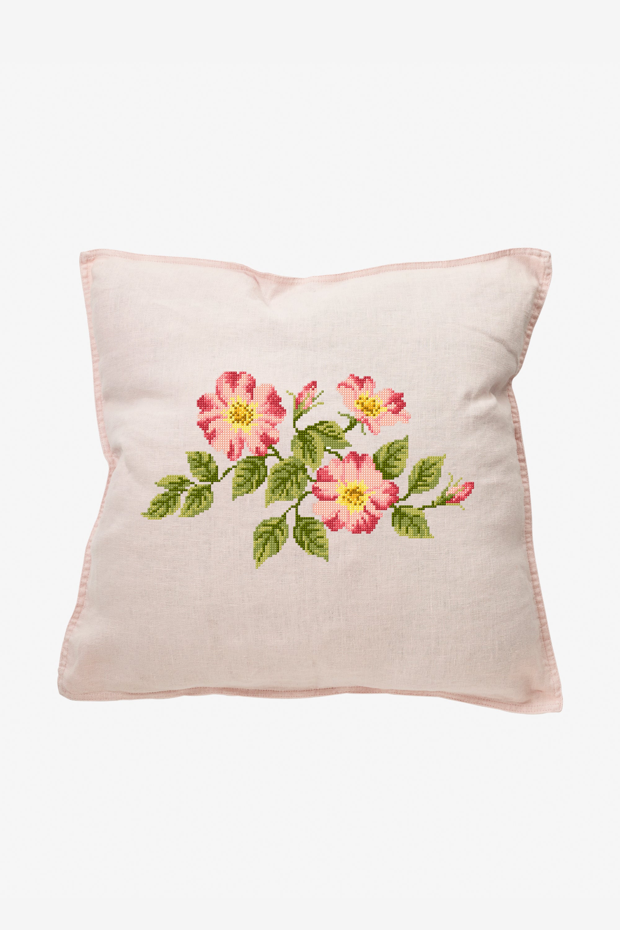 Pink Flowers in DMC - PAT0677 -  Downloadable PDF