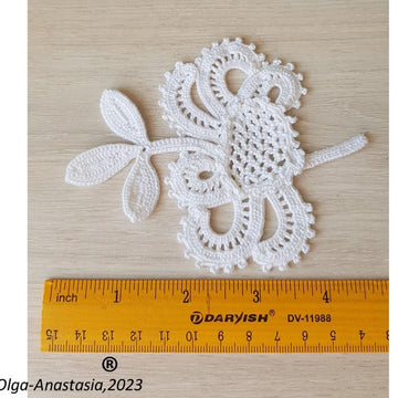 Crochet antique fantasy flower