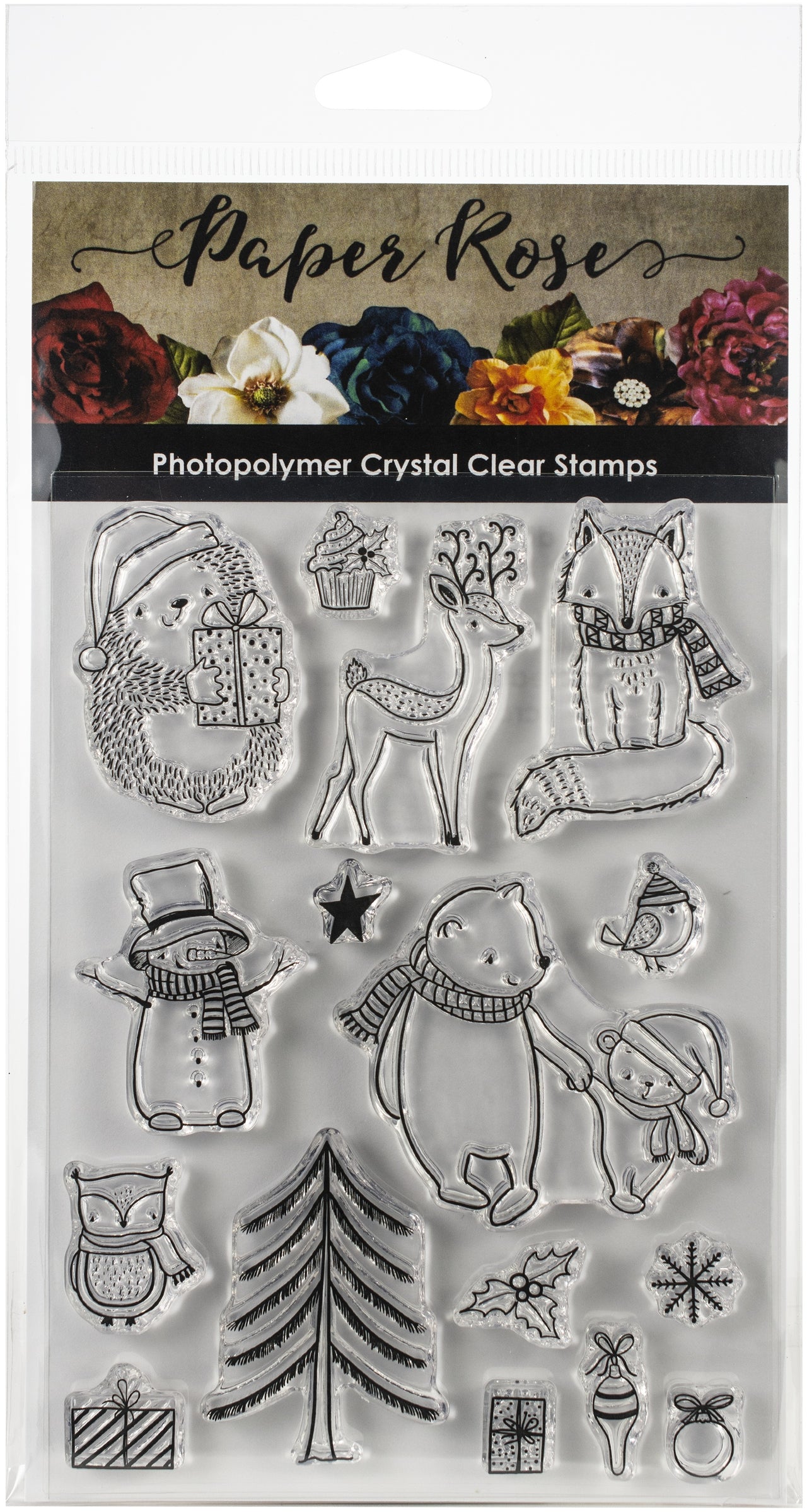 Paper Rose Clear Stamps 4"X6" - Cozy Winter