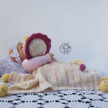 Lion Toy Baby Lace Blanket
