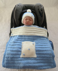 Newborn Baby Car Seat Blanket Beep Beep