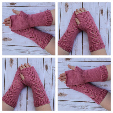 Knitting pattern ladies fingerless gloves #474