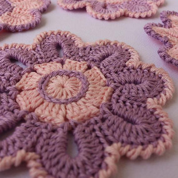 Crochet Flower Coaster