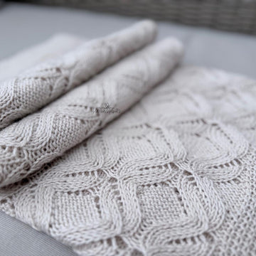 Lattice & Lace Baby Blanket