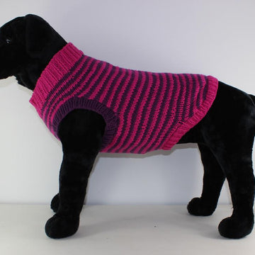 Chunky Stripe Dog Coat