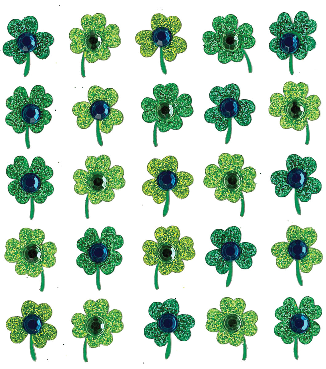 Jolee's Cabochon Dimensional Repeat Stickers - Clover Repeats