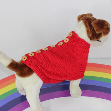 Back Button Up Dog Coat