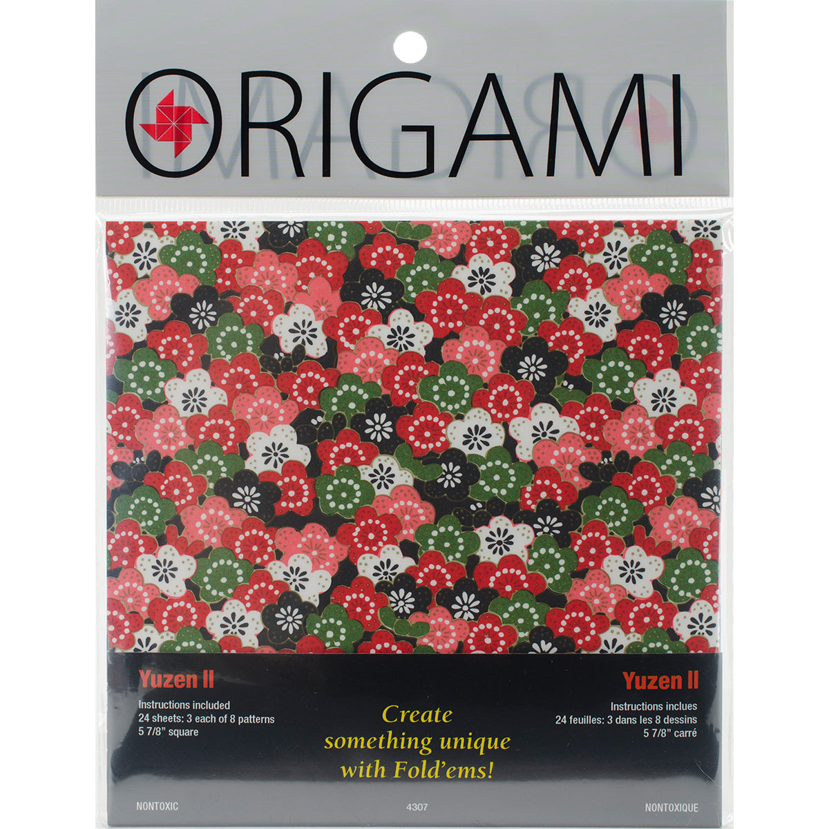 Yasutomo Fold 'Ems Origami Paper 5.875" 24/Pkg - Yuzen II