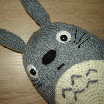 Knitting Pattern -Knit a Totoro with baby