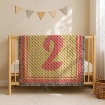 Number 2 Baby Blanket C2C CROCHET PATTERN