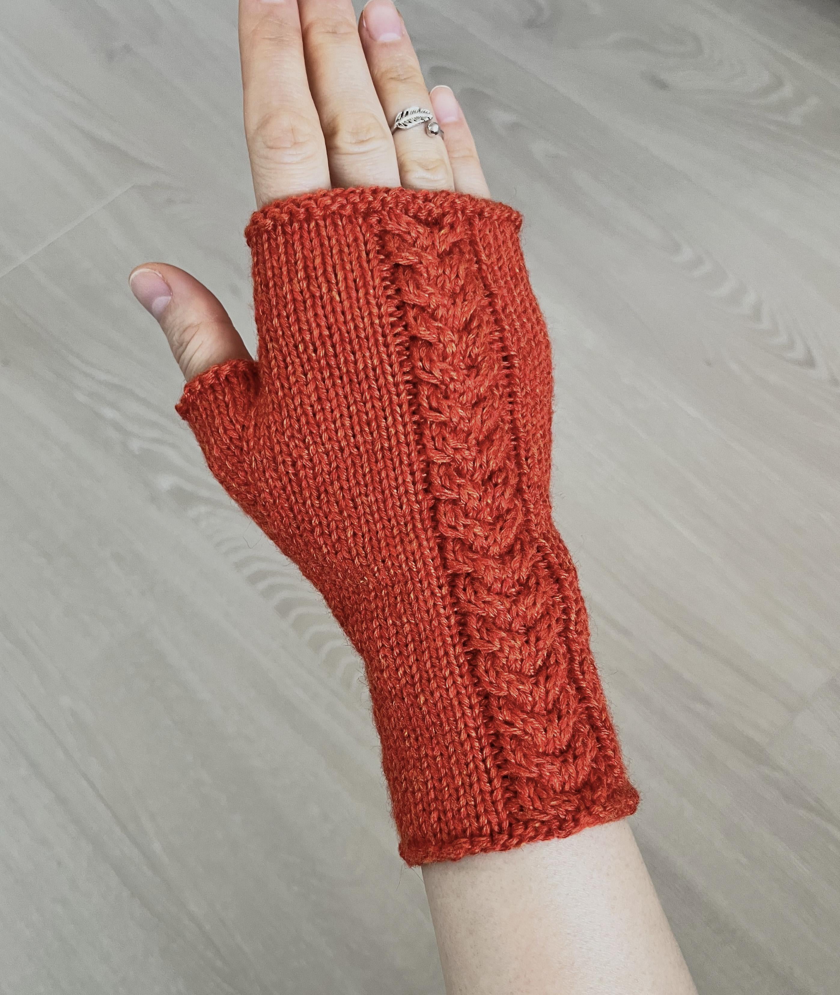 Ember Braid Mitts