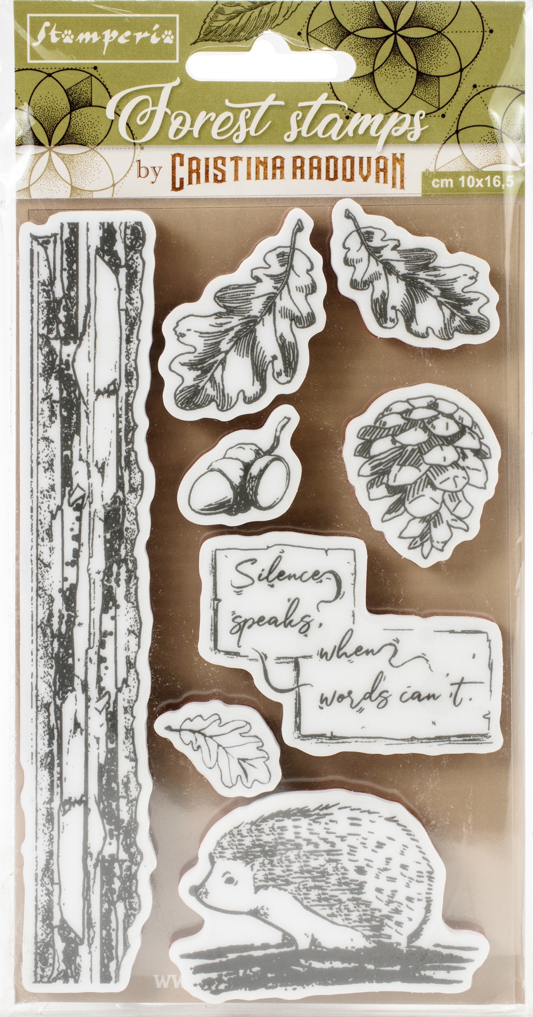 Stamperia Intl Stamperia Cling Rubber Stamps 3.94"X6.5" - Hedgehog