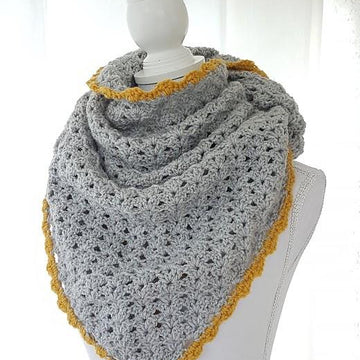 Triangle Shawl with Border