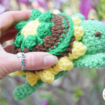 Bubbles The Turtle Security Blanket Amigurumi Lovey