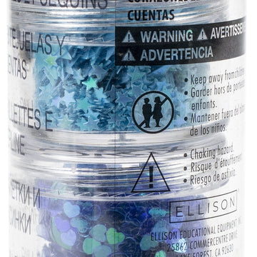 Sizzix Making Essential Sequins & Beads 5/Pkg - Bluebell, 5g Per Pot