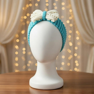 Crochet Bow Headband PDF + Video Tutorial