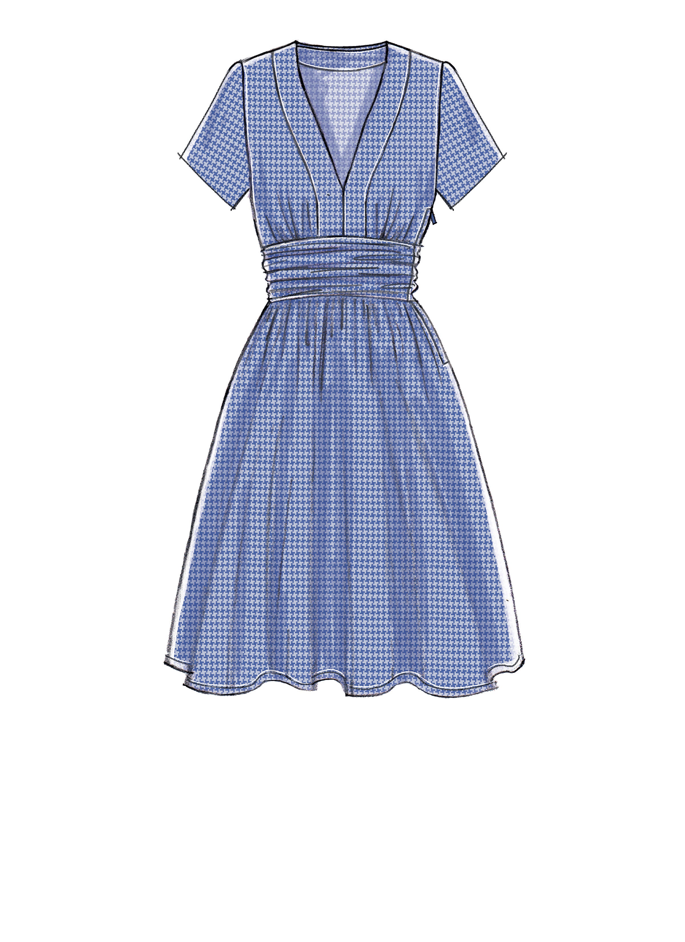 McCall's Misses' Banded, Gathered-Waist Dresses M7537 - Sewing Pattern