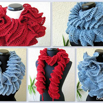Double Ruffle Scarf Tutorial