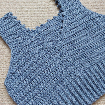 Beginner Crochet Tank Top Pattern Easy Summer Vest Crochet PDF Women's Crop Top Pattern Simple DIY Crochet Shirt Pattern