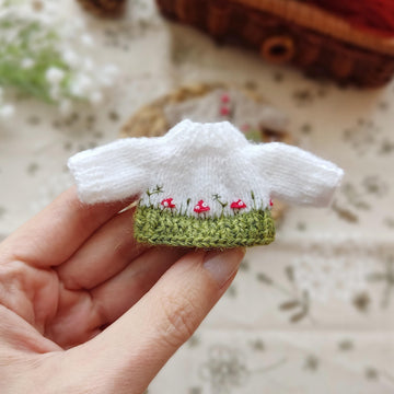 Fly Agarics sweater for Little Sister Maileg Mouse