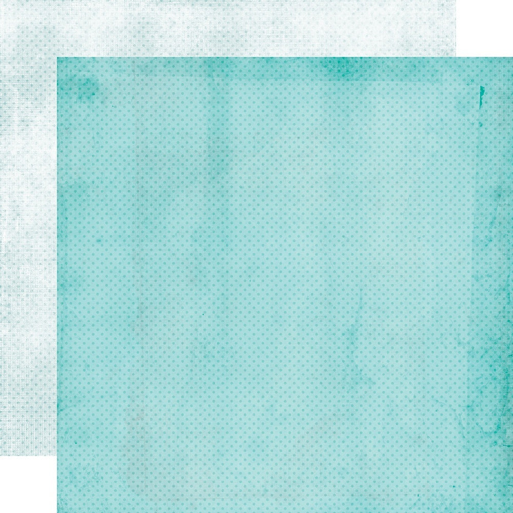 Simple Stories Simple Vintage My Valentine Double-Sided Cardstock 12"X12" 25/Pkg - Aqua/Powder Dots Simple Basics