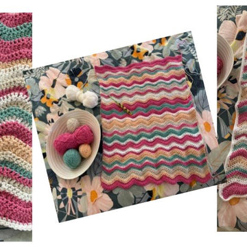 Bunny Wave Baby Blanket