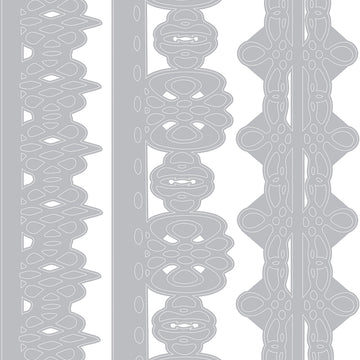 Sizzix Thinlits Dies By Luisa Elena Guillen-K 3/Pkg - Bordes Delicados