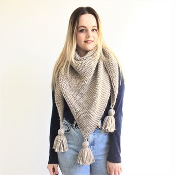 'Sand Waves' Scarf Shawl - beginner