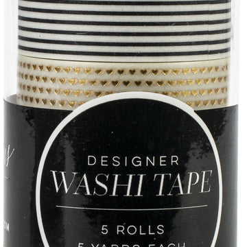 Teresa Collins Washi Tape Tube 5/Pkg - Make It Happen