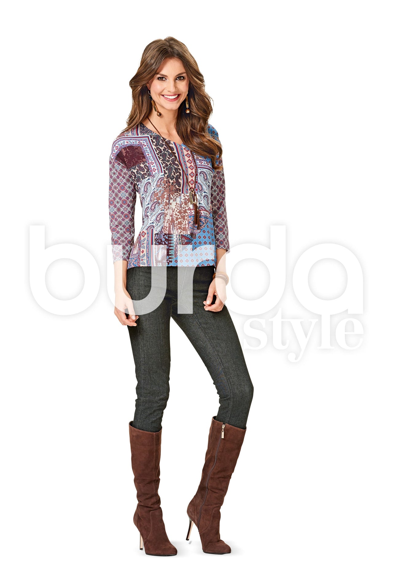 Burda Style Blouse B6579 - Paper Pattern, Size 8-20