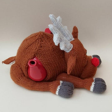 Christmas Knackered Reindeer Tea Cosy