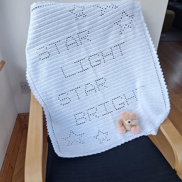 Star Light Star Bright Filet Blanket